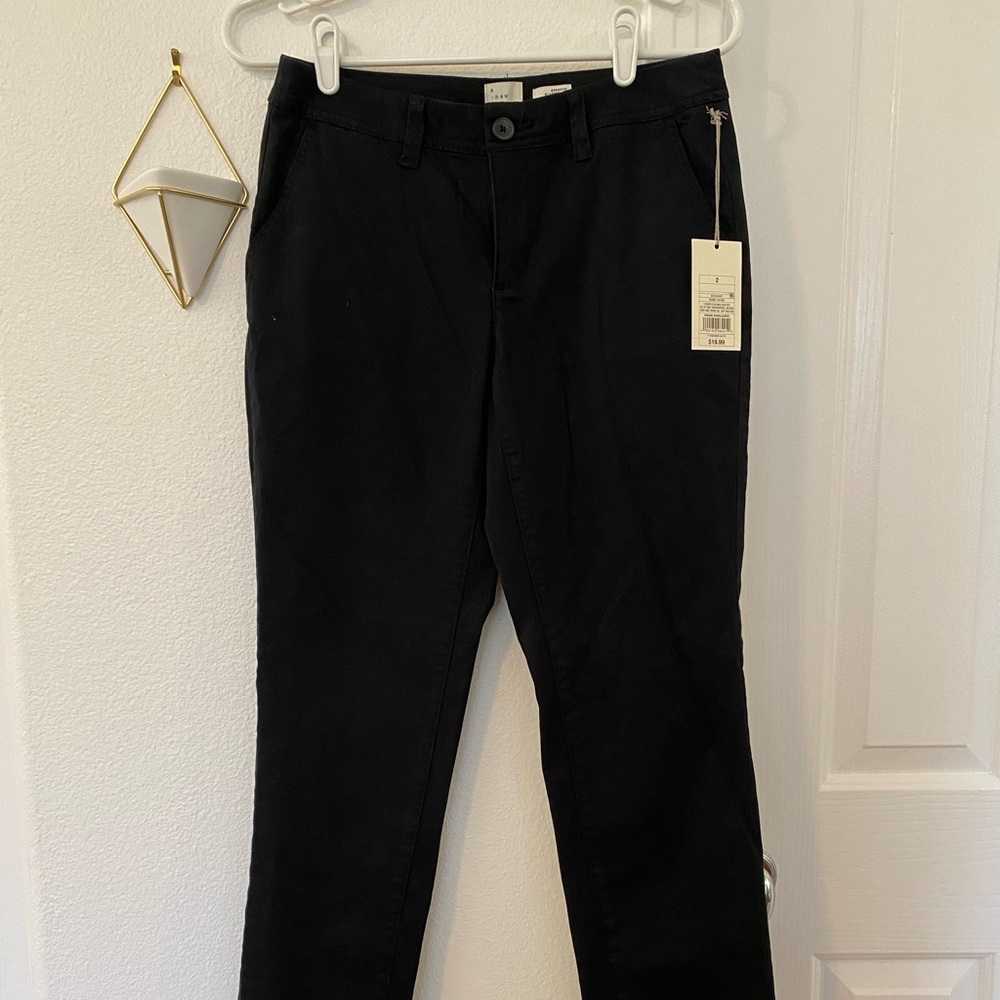 Black Straight Pants